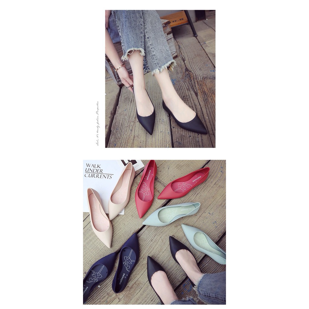 Giày Nhựa Thơm Mũi Nhọn Melinsaa Cao Cấp | BigBuy360 - bigbuy360.vn