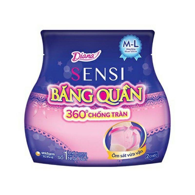 Gói 2 miếng / 5 miếng Diana Sensi dạng quần M-L