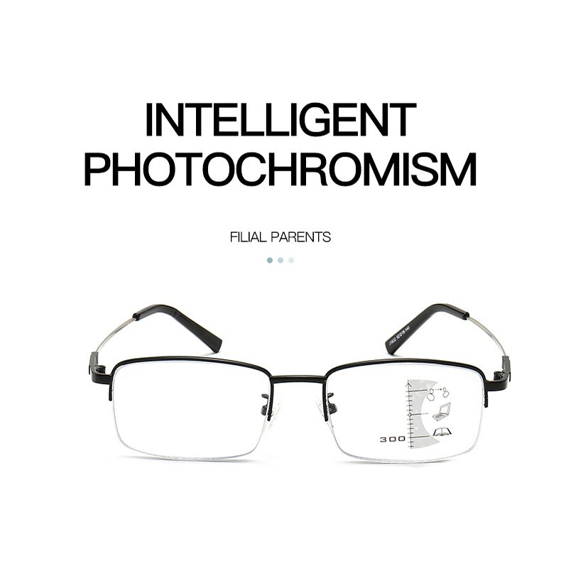Kính đọc sách chống ánh sáng xanh cho nam đổi màu thông minh ngoài trời kính đọc sách thoải mái của phụ nữ Khi mặt trời đổi màu thành kính râm +1.00+15.0+2.00+2.50+3.00+3.50