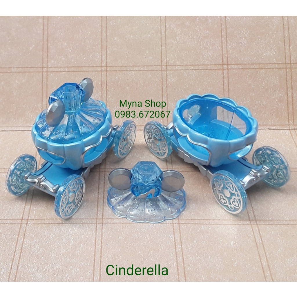 Đồ chơi mô hình tĩnh xe tomica, Jewelry Way Potiron, Cinderella, Lọ Lem, có hộp, tặng hộp PVC