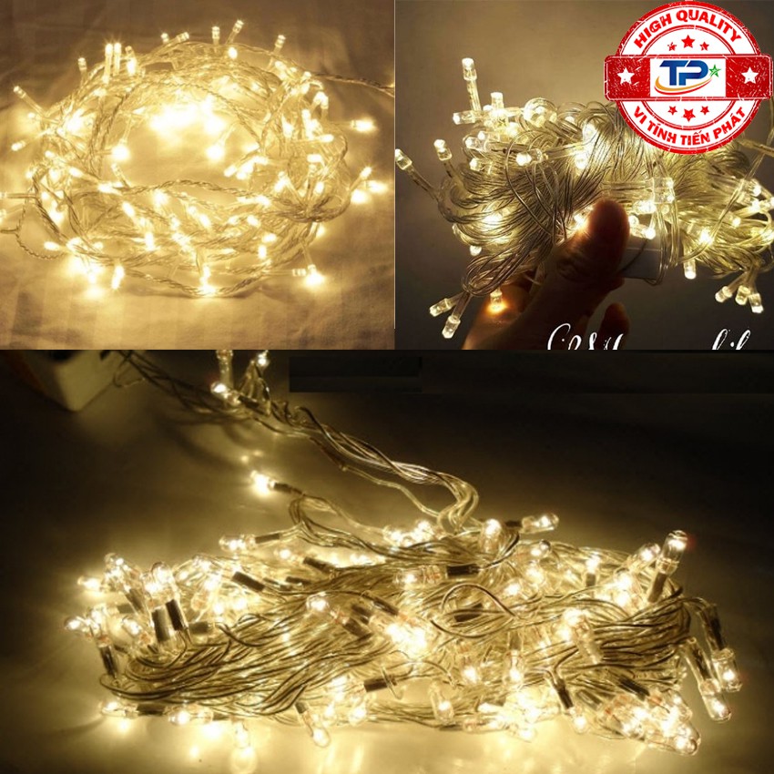 Dây đèn Led dài 4m nhấp nháy một màu dùng trang trí Sân Vườn, Gia Đình, Quán, Noel , ... Chúc Mừng Năm Mới quà Tết 2021