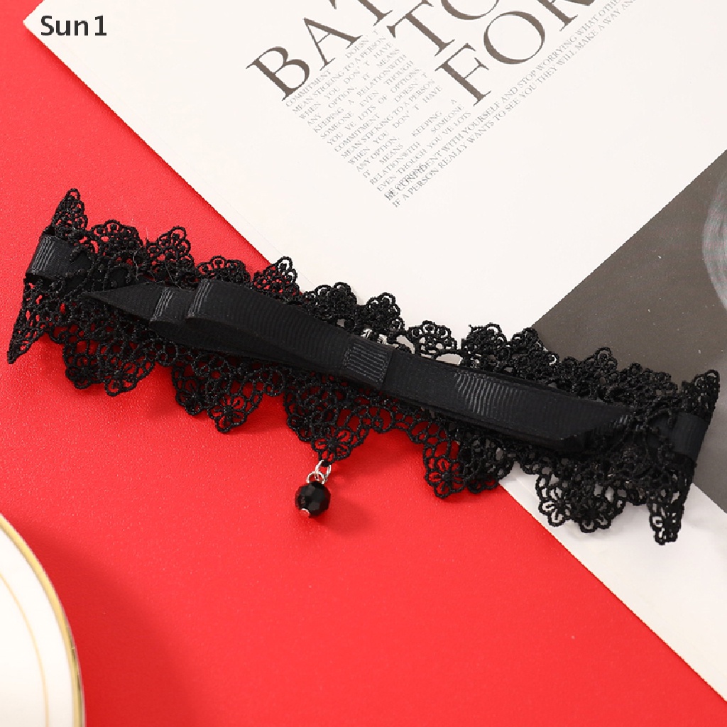 Vòng Cổ choker Ren Màu Đen Phong Cách Hàn Quốc Dễ Thương