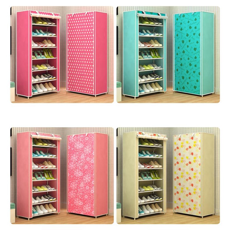 Tủ đựng giày dép, kệ đựng giày 7 tầng 6 ngăn kích thước 30x60x125cm