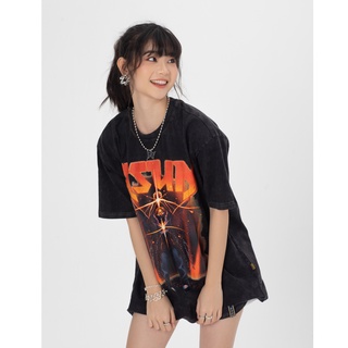 Áo Thun TSUN ChainsBreaker Wash Xám - [UNISEX] - In Kéo Lụa