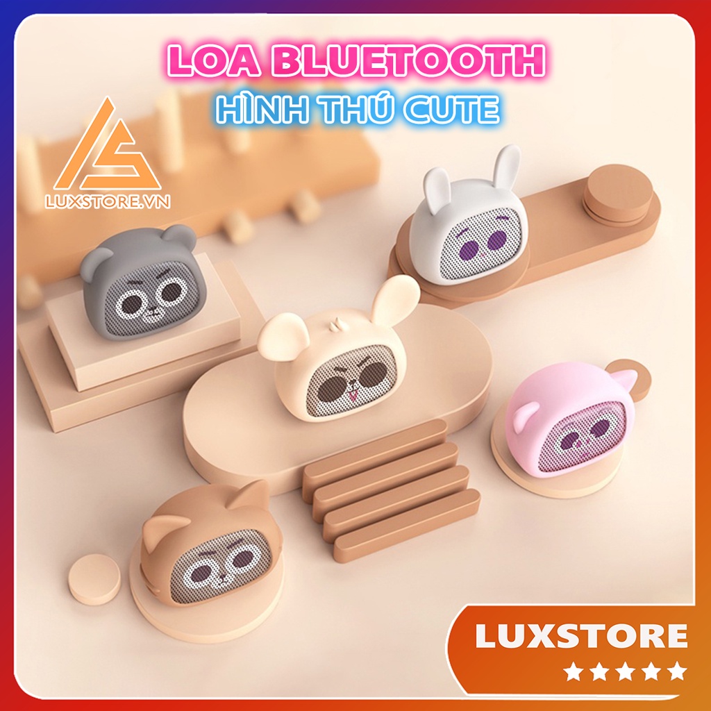 LOA BLUETOOTH HÌNH THÚ MINI, NHỎ GỌN TRANG TRÍ DÉCOR GÓC LÀM VIỆC – LUXSTORE