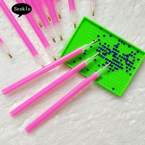 Đồ Chơi Nhân Vật SK SK Độc Đáo Sáng Tạo☀Set 10 Bút Chấm Hạt Đính Móng Nghệ Thuật