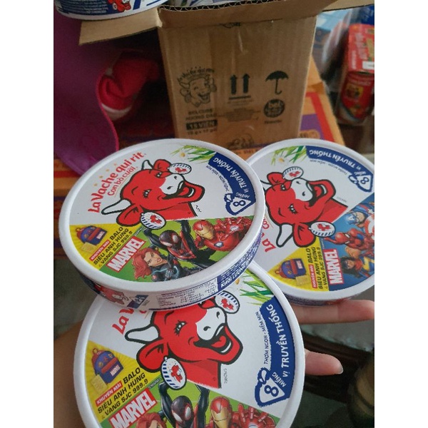 Phô mai hình con bò cười 16 miếng