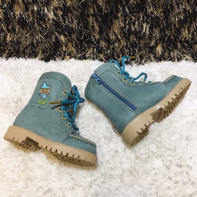 Giày Boots Da thật - Khoá Zip cho bé