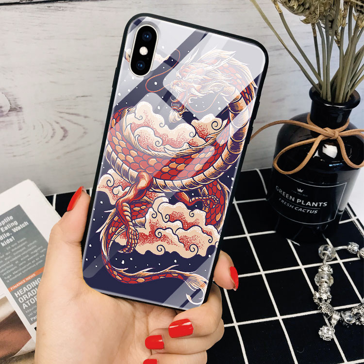 Ốp Lưng Kính Iphone In Hình Illustrator CITYSHOP68 Cho Iphone Se 2020 12 11 Pro Max X Xr Xs Max 8 7 6 6S Plus