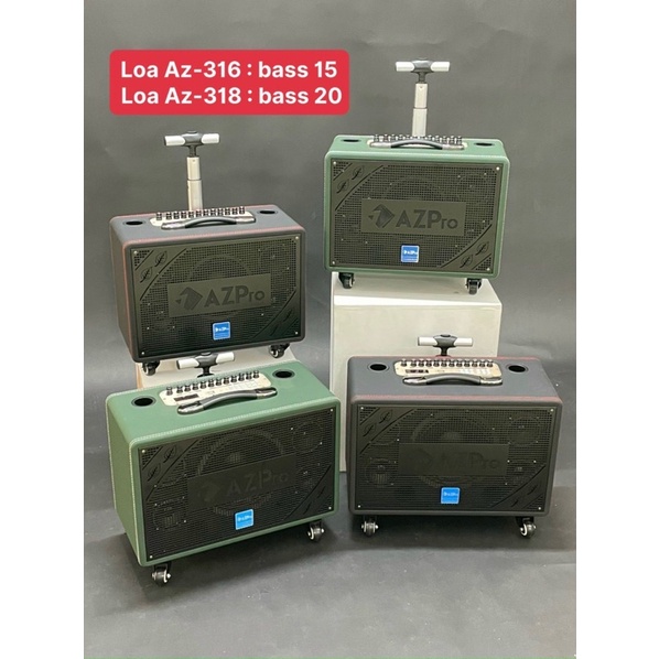LOA KÉO CAO CẤP AZPRO AZ 316 LOA 5 ĐƯỜNG TIẾNG BASS 15 ÂM THANH 2.1-TẶNG KÈM 2 MICRO KARAOKE