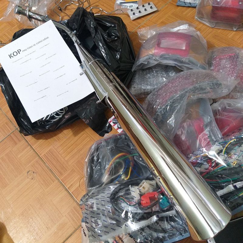 Pô 2543 gắn xe dream Thái/ việt đời đầu móc nhẹ- hàng bô 2543 sg cao cấp