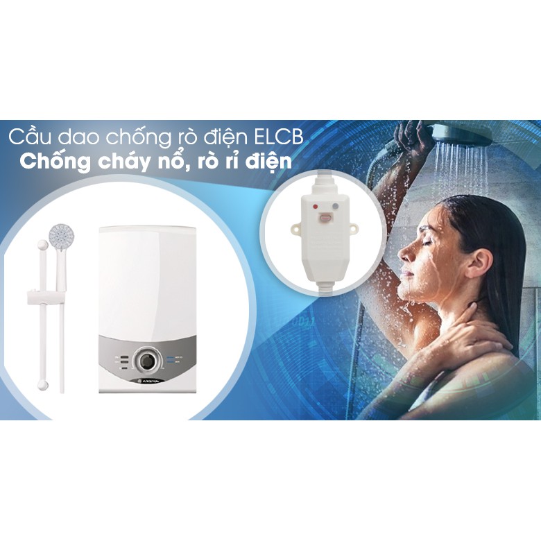 (MẪU MỚI 2020) Máy nước nóng trực tiếp không bơm Ariston AURES SM45E SBS VN 4500W BẢO HÀNH CHÍNH HÃNG