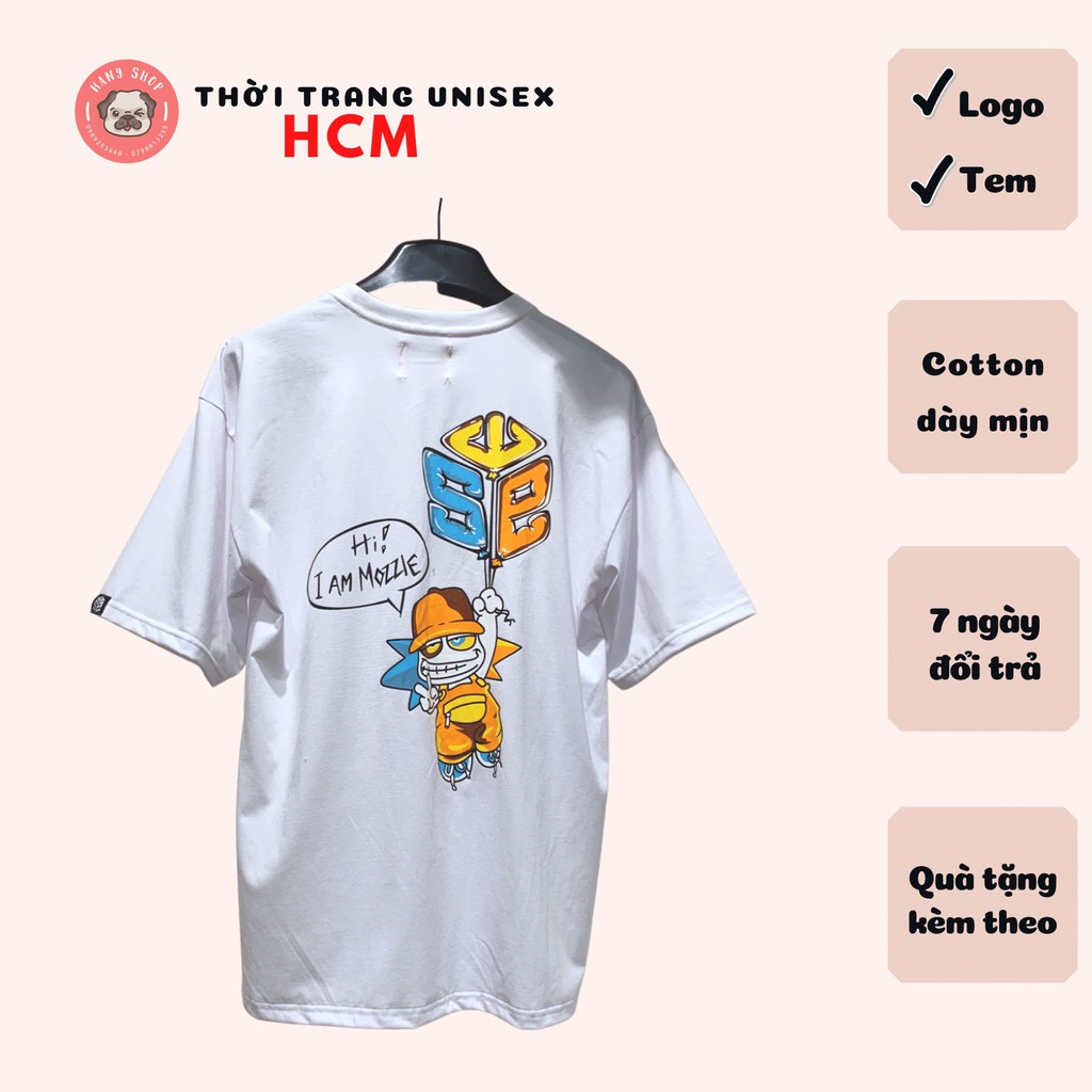 Áo thun SWE 4th Anniversary Trắng, hình in to và cực đẹp, có logo SWE ở tay, phong cách Unisex AL33