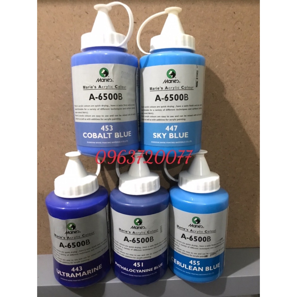 MÀU ACRYLIC MARIES VẼ TRANH TƯỜNG NGOÀI TRỜI 500ML BÌNH VÒI