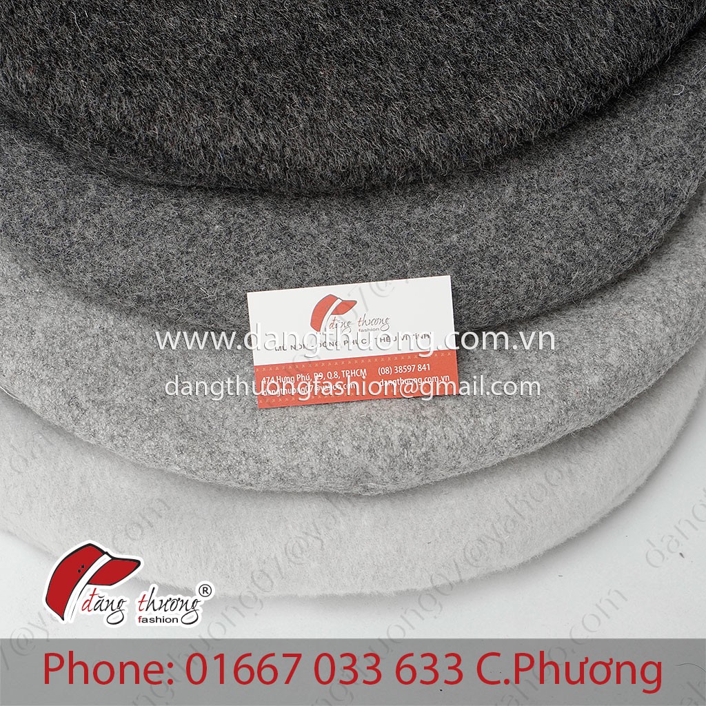 Mũ Nồi Beret Chất Liệu Nỉ Dạ Dày Dặn (Không Phải Loại Len Mỏng)