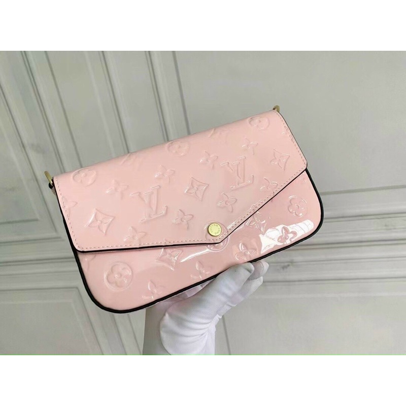 Set ví LV đeo chéo 3 chi tiết da thật 100%