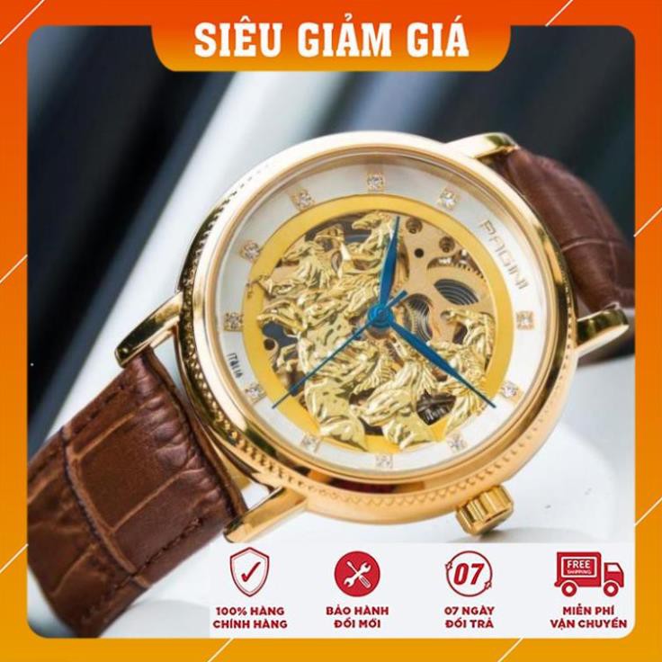 Đồng Hồ Nam Pagini Automatic PA6688  - Đồng Hồ Cơ Dây Da cao cấp - Bảo Hành 2 năm