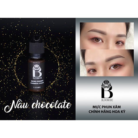 Mực Xăm Siêu Bám Bloomode Nâu Tây