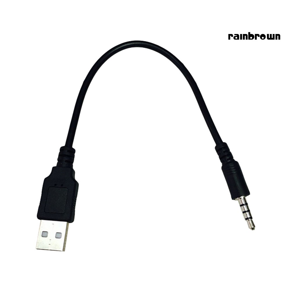 Cáp Chuyển Đổi Âm Thanh Từ Đầu Cắm 3.5mm Sang Cổng Usb Aux Cho Mp3 Trên Xe Hơi