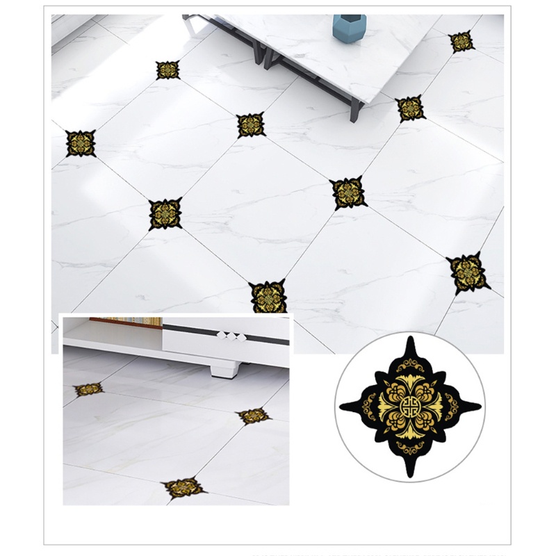 Set 25 miếng dán viền gạch sàn nhà chống thấm nước tiện lợi