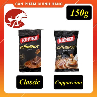 Kẹo Cafe KOPIKO Classic vs Cappuccino gói 150g