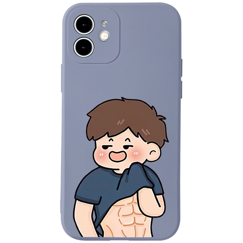 Ốp lưng JURSUE hoạt hình cặp đôi dễ thương đẹp Cho iPhone 13 12 11 Pro Max SE 2020 X XR XS 8 7 ip 6S 6 Plus kute Y2134