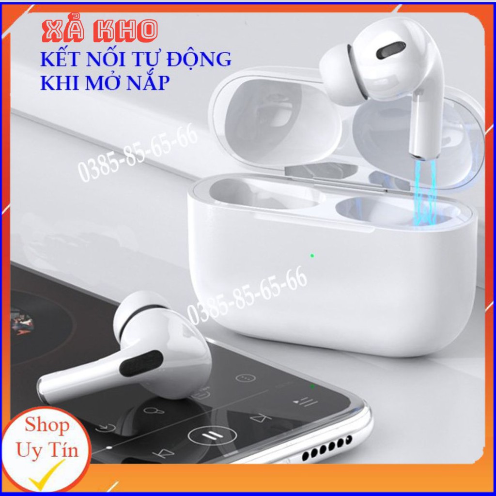 [XẢ KHO-RẺ VÔ ĐICH] Tai Nghe Blutooth Cao Cấp AIRPRO   Trâu Bass, Tai Nghe Blutooth  Tương Thích mọi Hệ Điều Hành