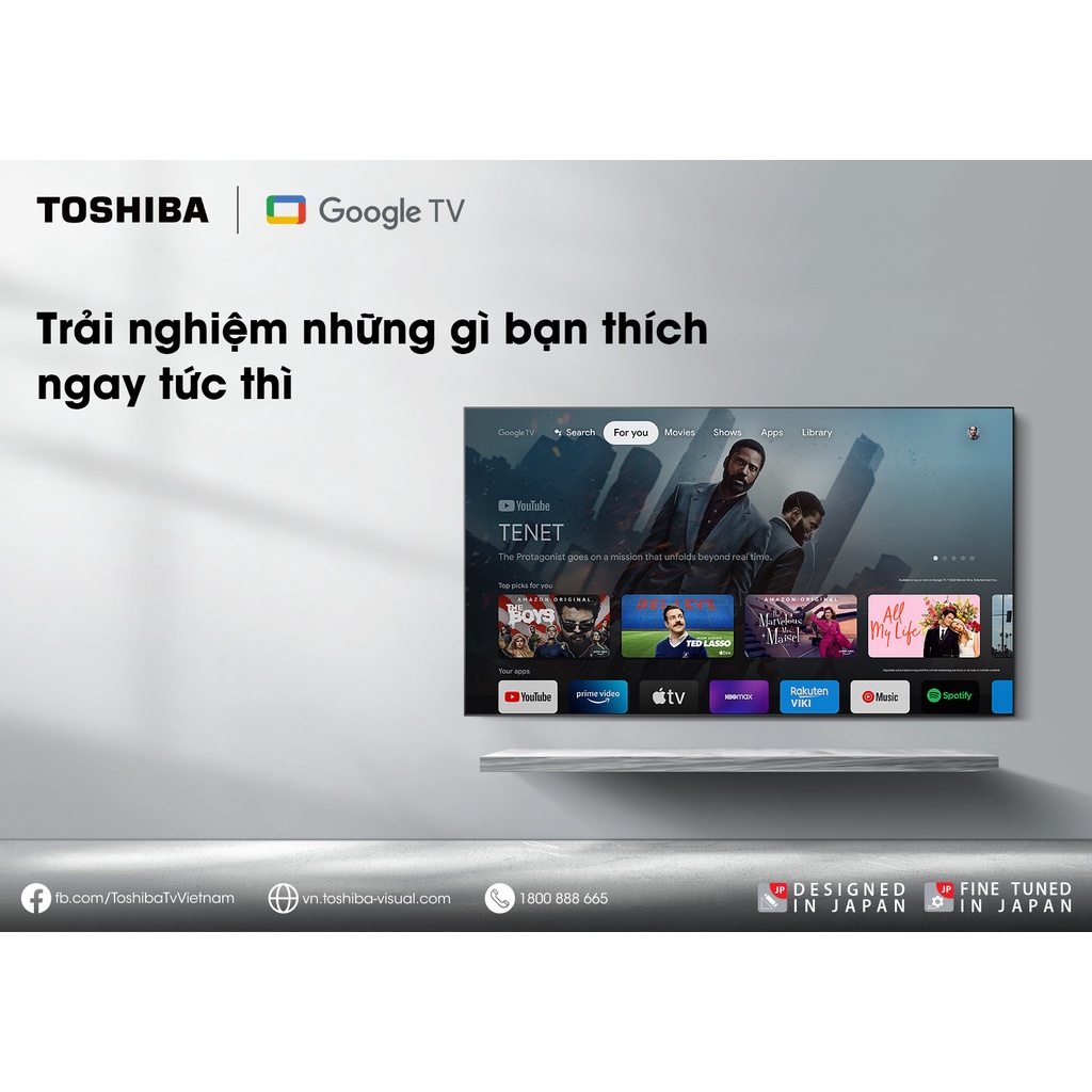 Android Tivi TOSHIBA 32 inch 32V35KP, Smart TV màn hình LED HD - Loa 20W - Miễn Phí Lắp Đặt