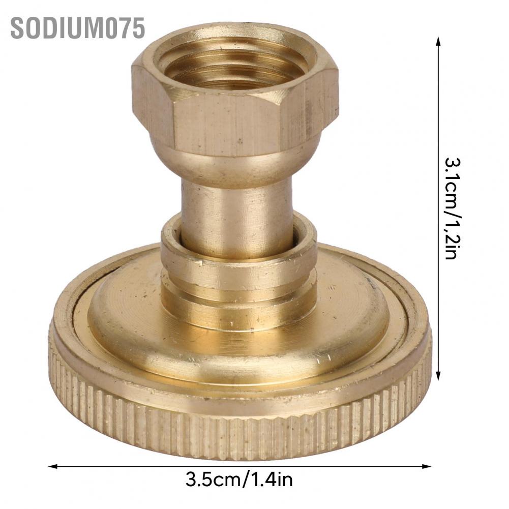 Sodium075 Vòi phun làm vườn Đồng G3 / 8 ren trong Đầu thẳng lỗ ống nước cho nông nghiệp