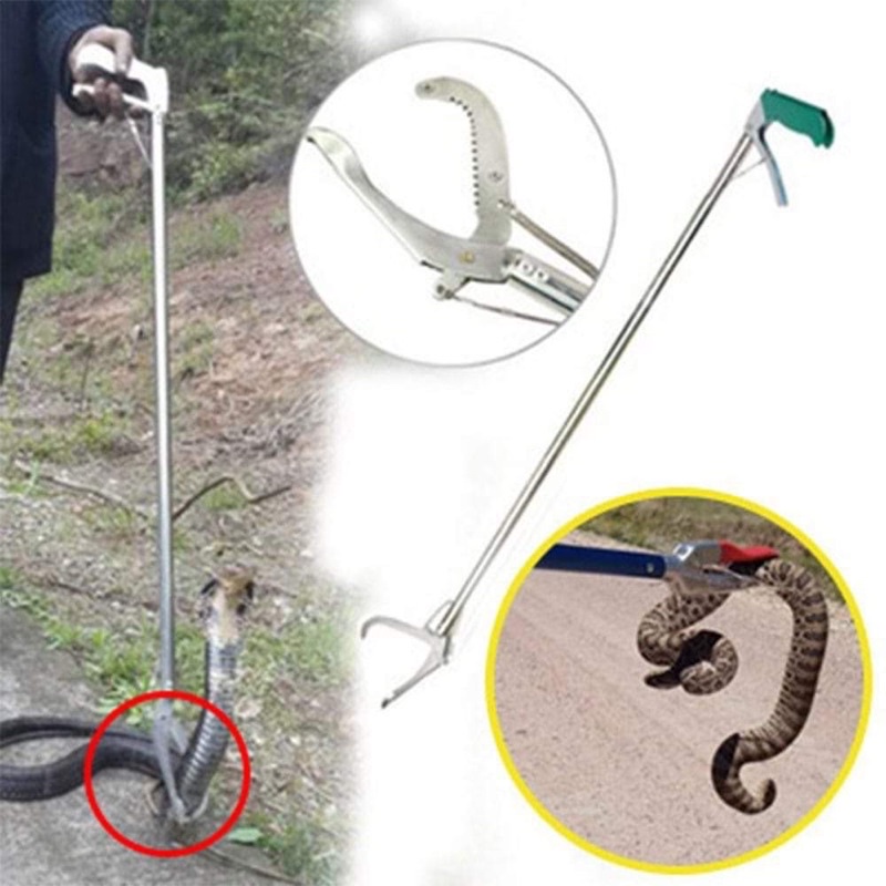 Kẹp bắt rắn, gậy bắt rắn chuyên nghiệp để bắt rắn lớn, giữ an toàn cho người sử dụng