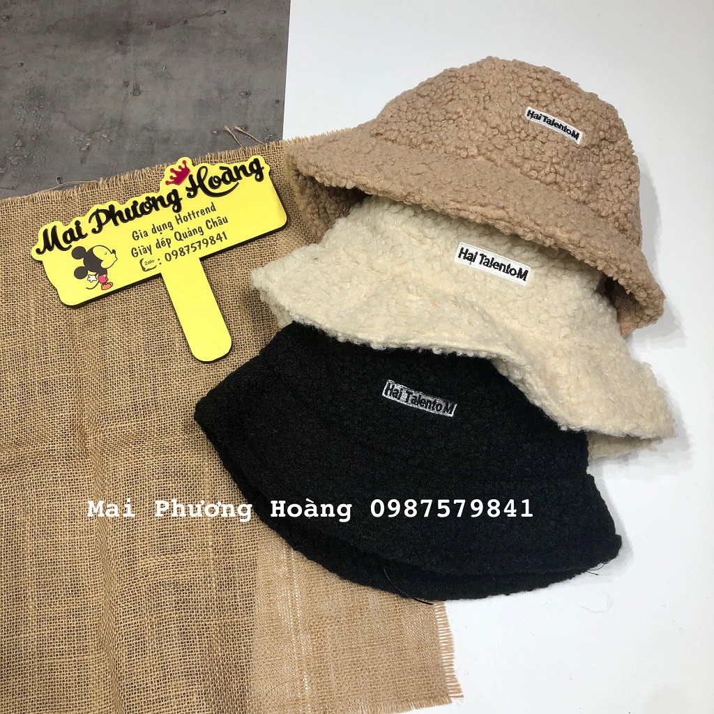 Mũ bucket lông cừu hot hit 2021