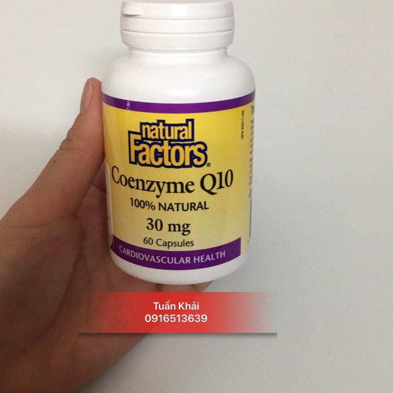 [Hàng Nhập Khẩu + Tem Phụ Tiếng Viên bổ tim Coenzyme Q10 30mg hộp 60 viên