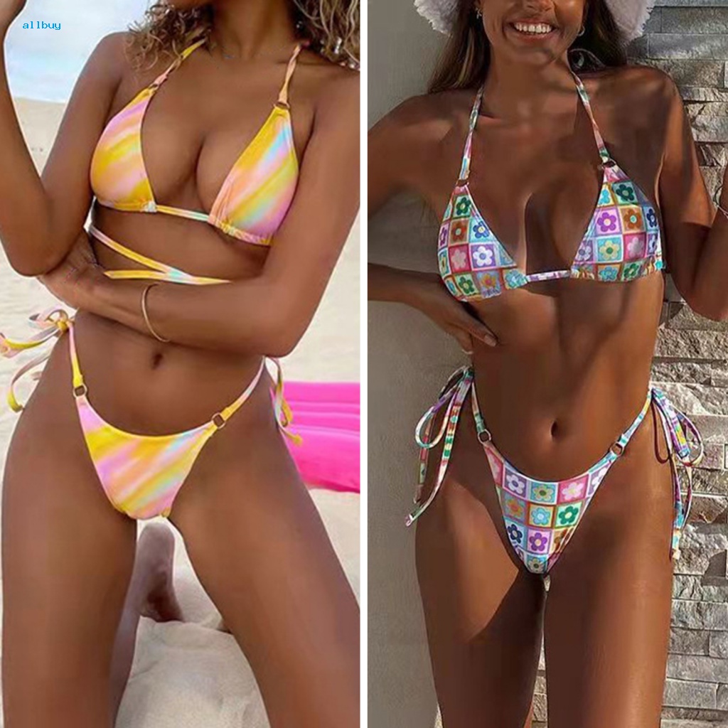 Bộ Bikini 2 Mảnh Họa Tiết Hoa Hướng Dương Cho Nữ