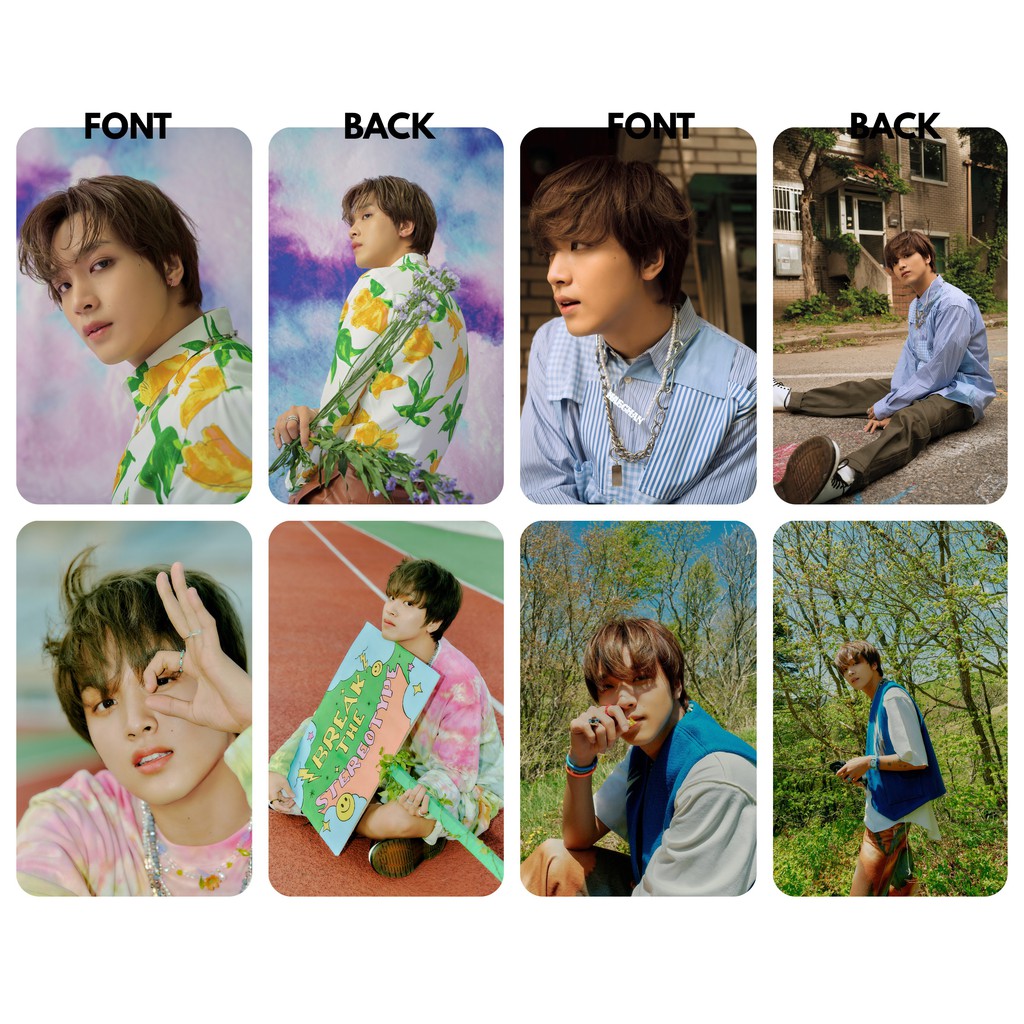 Set 4 card thẻ nhựa NCT DREAM - Hello Future bo góc in 2 mặt