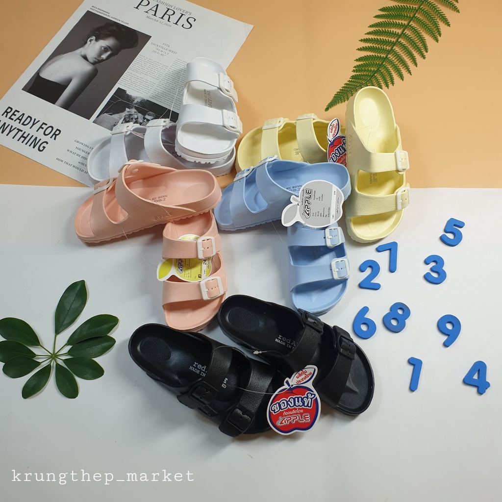 DÉP RED APPLE BG2562 ĐÚC NGUYÊN KHỐI , HAI QUAI SIÊU XINH