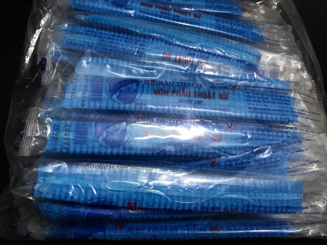 Nón phẫu thuật con sò nữ Bảo Thạch (Gói 50 cái)