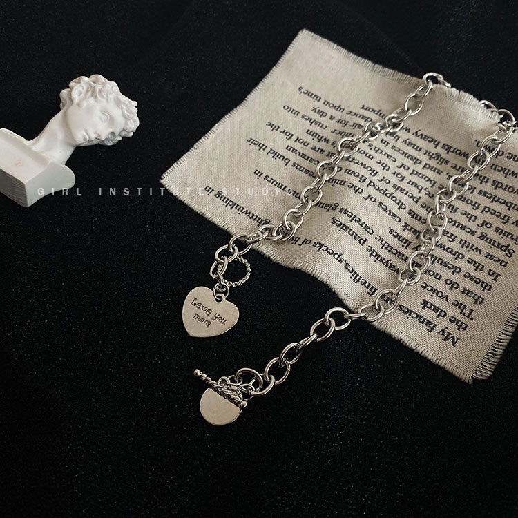 vòng cổ Bạc Mặt Trái Tim Thời Trang Cho Nữ