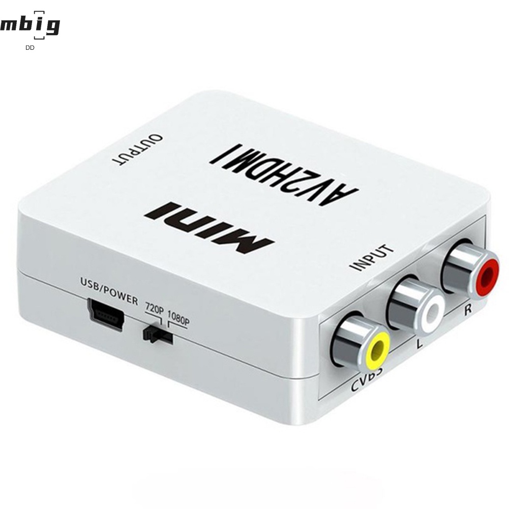 Bộ ChuyểN ĐổI Video Rca Sang HDMI 1080P AV Sang HDMI PAL/NTSC Cho PC/Laptop