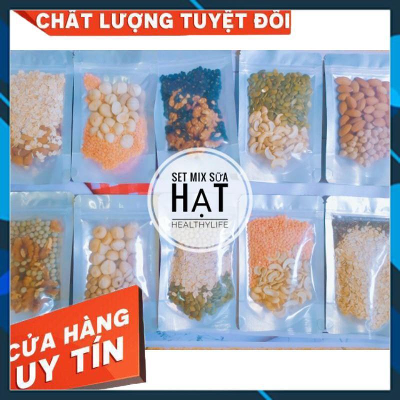 Hạt dinh dưỡng làm sữa hạt mix sẵn combo 10 ngày ăn eatclean, sữa hạt cho bé 100gr