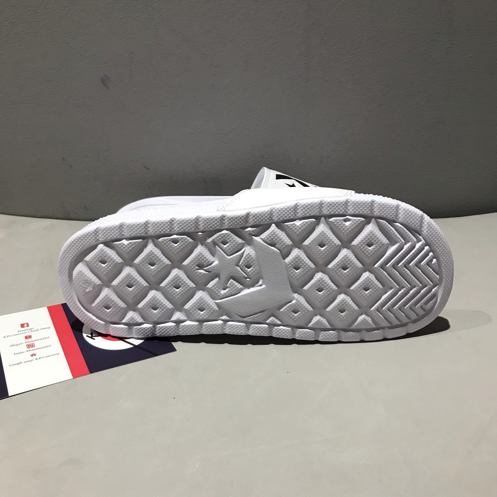 Dép Converse trắng quai ngang chính hãng