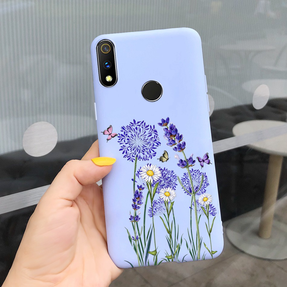 Ốp Điện Thoại TPU Dẻo Màu Sắc Ngọt Ngào Họa Tiết Bươm Bướm Dễ Thương Cho Realme 3 / Realme 3i / Realme 3 Pro Realme3