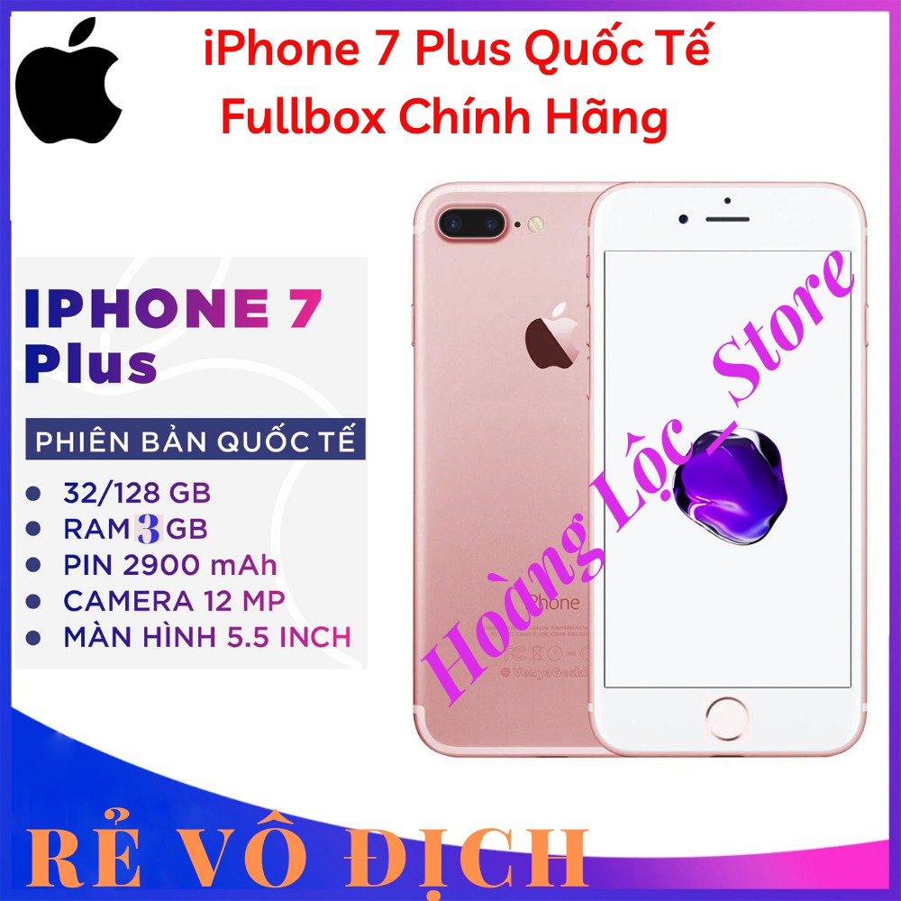 [Freeship] Điện Thoại Apple iPhone 7 Plus Quốc Tế Mới Tinh - Zin Keng - Ram 3Gb 5,5 Inch bảo hành 1 đổi 1