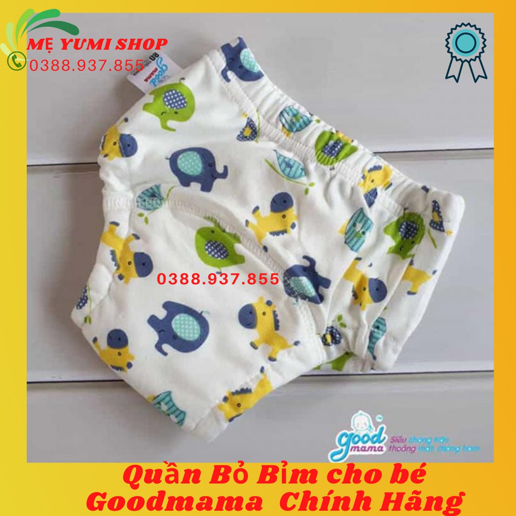 [Thoáng mát]Quần bỏ bỉm cho bé Goodmama 6 lớp chính hãng thấm hút tuyệt đối size 80-90-100