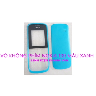 Vỏ không phím nokia 109 màu xanh