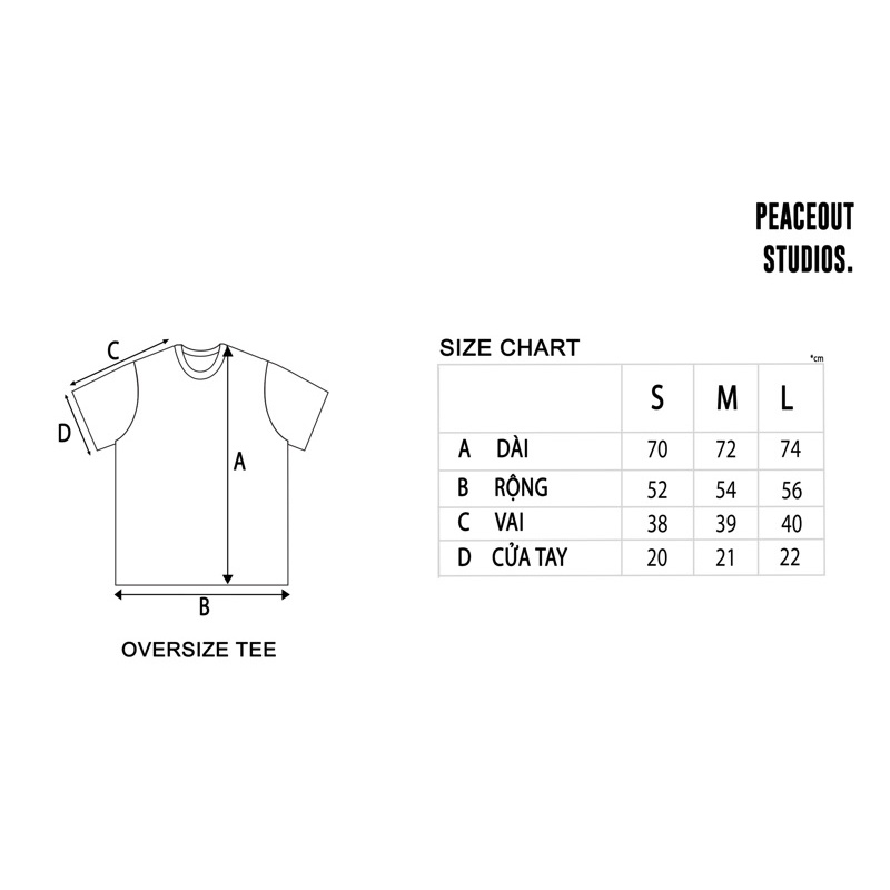 Áo Thun P108 Peaceout Studios In Chữ Peaceout - Don't Trust The Hype