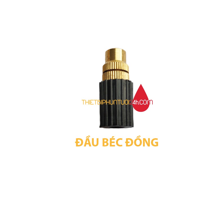 Béc đồng phun sương 1 hướng kết nối nhiều chân tùy chọn phun sương tưới lan tưới cây đầu béc chỉnh được tia - MHL