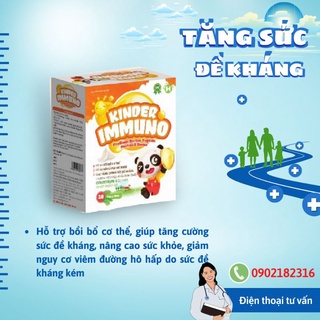 Thực phẩm bảo vệ sức khỏe Kinder Immuno 1 hộp 20 ống mút bồi bổ cơ thể, tăng cường đề kháng, nâng cao sức khỏe.