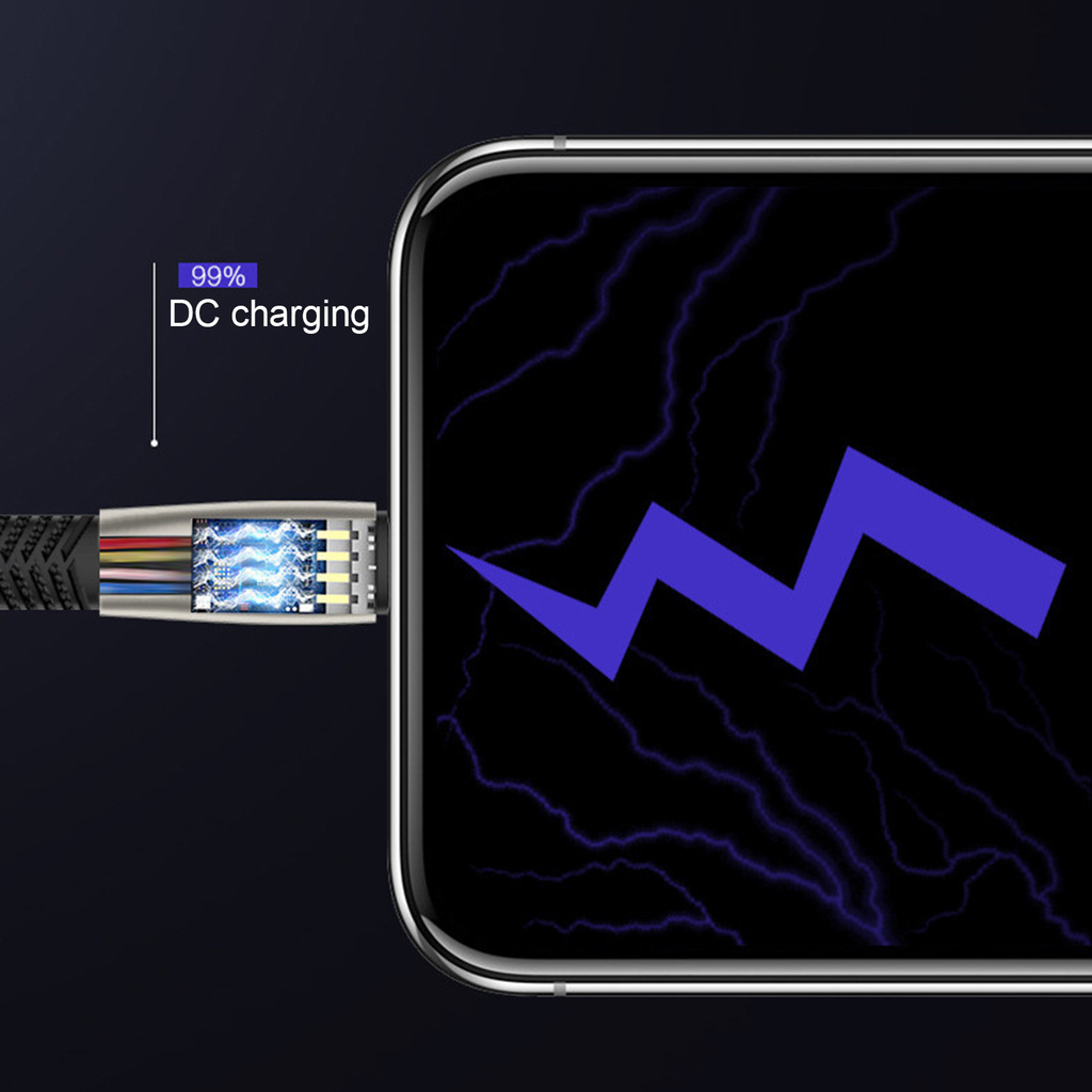 Dây Cáp Sạc Nhanh 1m 5a Usb Type C 2.4a 8pin Tiện Dụng