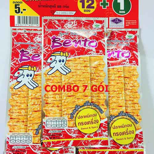 Combo 7 gói mực Pento Thái Lan 6g/gói