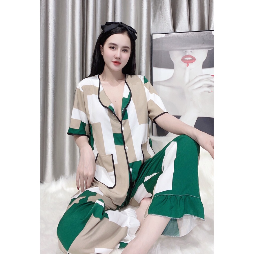 Đồ bộ mặc nhà cánh dơi hình hoa tiết siêu xinh thoáng mát